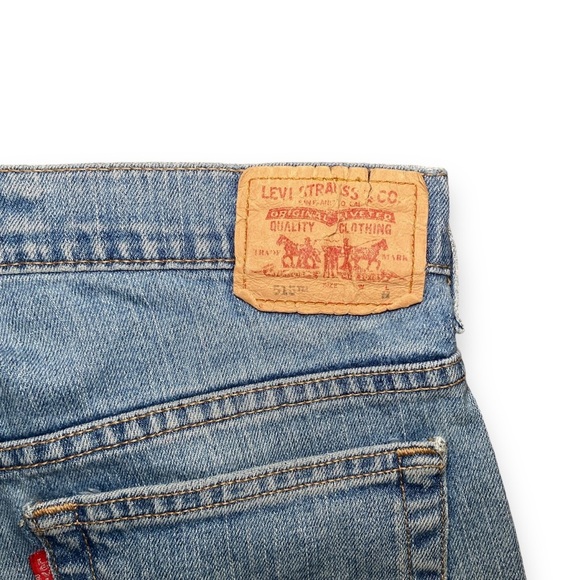 Vintage Y2K Levis Nouveau Boot Cut Stretch 515 Jeans Size 8 Distressed Cotton - Picture 6 of 8